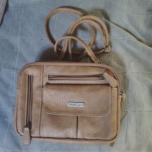 Tan Multi Sac Crossbody